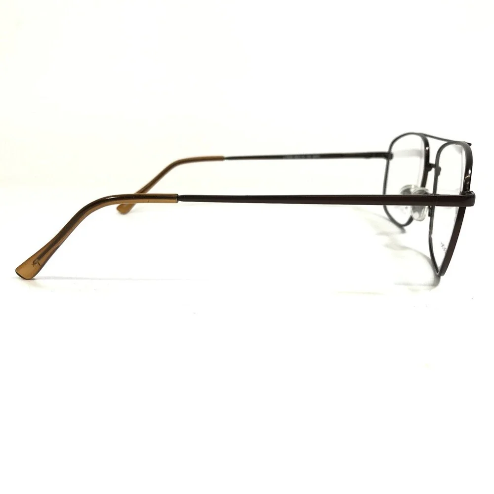Lantis Optical Eyeglasses Frames L7009 BRN Brown Square Wire Rim 58-19-150